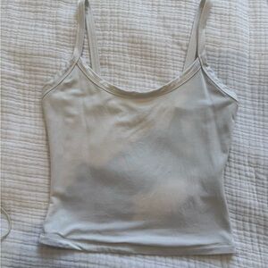 White Fox Boutique White Fitted Tank Top